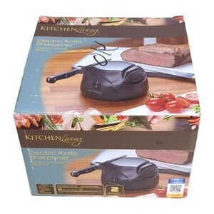 Kitchen Living Electric Knife Sharpener Black Tested Works Compact Fast